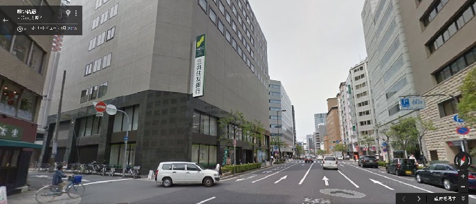 三井住友銀行様が見えてきます。